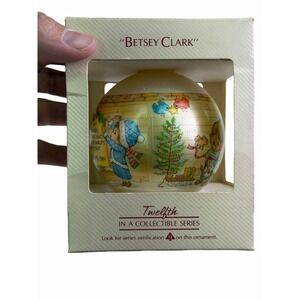 1984 Hallmark‎ Betsey Clark Glass Bulb Ornament 12th In Series with Box